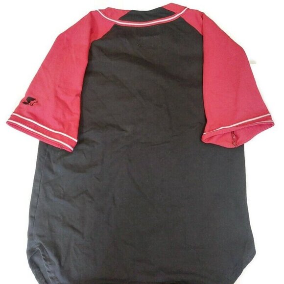 Vintage Starter Toronto Raptors Buttom Up Baseball Jersey Mens Size Large Black - Picture 5 of 7